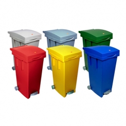 PATTUMIERA TATABIG LT. 80 CON RUOTE E PEDALE