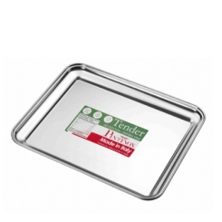VASSOIO RETTANGOLARE INOX