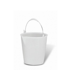 SECCHIO PER ALIMENTI LT. 12 BIANCO CON MANICO