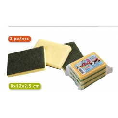 SPUGNE GIALLO VERDI GRANDI CONFEZIONE TRIS