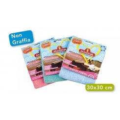 PANNO MICROFIBRA COLORATO MISURA 30X30 CON APPENDINO