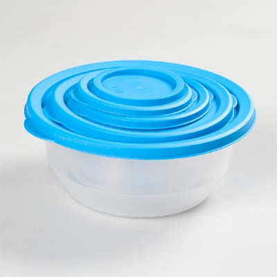 CONTENITORE VIVANDE TONDO PER FRIGO SET 5PZ
